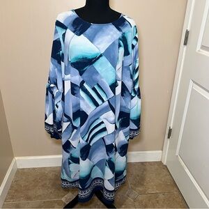 Est 1946 women’s blue & white dress. Size 18/20W. Great for any occasion